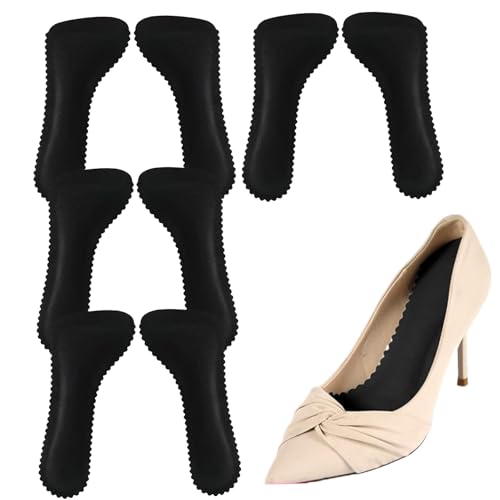 4 Paar High Heel Einlagen für Damen 3/4 unsichtbare selbstklebende Ferseneinlagen Kissen rutschfeste und schweißabsorbierende Einlegesohlen Fußgewölbestützende Schuheinlagen Damen für Abendschuhe Sand von HoveeLuty