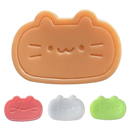 4-Teiliges Quetschspielzeug Käse Katzenförmiger Quetschball Süßes Langsam Aufsteigendes Stressabbau-Spielzeug Katzen-Quetschspielzeug Hamster 6,6x4,3 Cm Weiches Elastisches Dekompressionsspielzeug Für von HoveeLuty