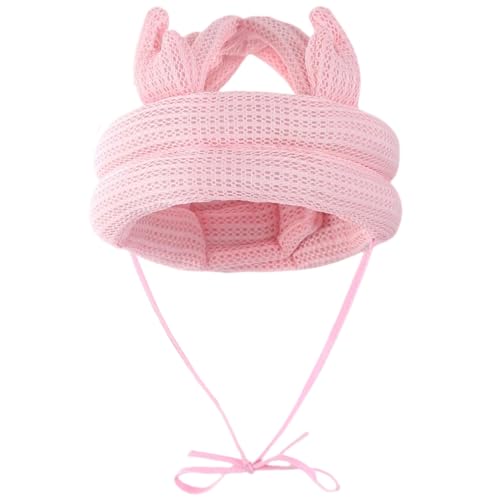 Babyhelm zum Krabbeln Gehen Babyhelm Krabbeln Gehen Anti-Fall-Baby-Kopfschutz verstellbarer atmungsaktiver Baby-Sicherheitshelm niedlicher Geweih-Säuglingshelm Kopfschutz für Babys für Kinder von 5–24 von HoveeLuty