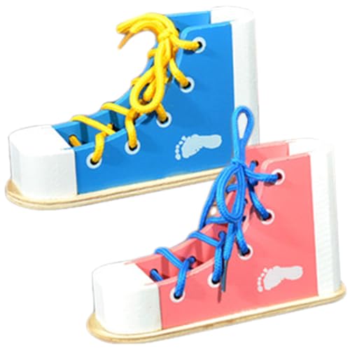 HoveeLuty 2-teiliges Schuhbindetraining für Kinder, Schnürsenkel aus Holz für Sneaker, Schuhbindetraining, Lernen Sie, Schuhe zu binden, Lernspielzeug, Montessori- für Kinder im Vorschula HoveeLuty 2-teiliges Schuhbindetraining für Kinder, Schnürsenkel aus Holz für Sneaker, Schuhbindetraining, Lernen Sie, Schuhe zu binden, Lernspielzeug, Montessori- für Kinder im Vorschula von HoveeLuty