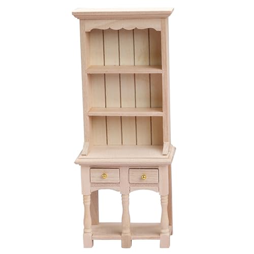 HoveeLuty Puppenhaus-Bücherregal aus Holz im Maßstab 1:12, Puppenhausmöbel, Bücherregalmodell, Miniatur-Sachen für Puppenhaus-Heimdekoration, Zubehör, Miniatur-Bücherregal, Bücherrega HoveeLuty Puppenhaus-Bücherregal aus Holz im Maßstab 1:12, Puppenhausmöbel, Bücherregalmodell, Miniatur-Sachen für Puppenhaus-Heimdekoration, Zubehör, Miniatur-Bücherregal, Bücherrega von HoveeLuty