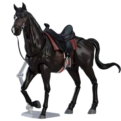 Pferdefiguren mit Sattel, Halfter und Führstrick, 20, 3 x 12, 7 cm, bewegliche Pferdestatue mit beweglichem Gelenk, realistisches und DIY-freundliches Spielzeug für Enthusiasten, Schwarze Spielzeug Pferdefiguren mit Sattel, Halfter und Führstrick, 20, 3 x 12, 7 cm, bewegliche Pferdestatue mit beweglichem Gelenk, realistisches und DIY-freundliches Spielzeug für Enthusiasten, Schwarze Spielzeug von HoveeLuty