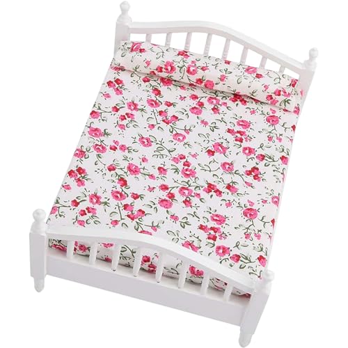 HoveeLuty Puppenhausbett 6, 2 x 4, 7 x 3, 4 Zoll Lustiges realistisches Puppenbett Kreatives DIY-Spielzeugbett Holzpuppenhausmöbel für Puppenhausdekor Kinder Rollenspiel Geschenk Spielzeugbett HoveeLuty Puppenhausbett 6, 2 x 4, 7 x 3, 4 Zoll Lustiges realistisches Puppenbett Kreatives DIY-Spielzeugbett Holzpuppenhausmöbel für Puppenhausdekor Kinder Rollenspiel Geschenk Spielzeugbett von HoveeLuty