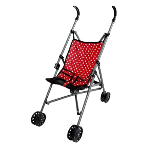 HoveeLuty Puppenwagen, faltbar, mit T-förmigem Sicherheitsgurt und Schiebegriff, abnehmbar, waschbar, Puppenwagen für Mädchen, Rollenspiele, Style3 HoveeLuty Puppenwagen, faltbar, mit T-förmigem Sicherheitsgurt und Schiebegriff, abnehmbar, waschbar, Puppenwagen für Mädchen, Rollenspiele, Style3 von HoveeLuty