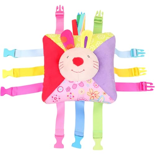 Reisespielzeug für Kleinkinder mit 6 Schnallenpaaren, Lernspielzeug mit Bienenmuster, Zahlen auf der Rückseite und integrierter Tasche, klingende Geschenke für Kleinkinder für die Feinmotorik, Le Reisespielzeug für Kleinkinder mit 6 Schnallenpaaren, Lernspielzeug mit Bienenmuster, Zahlen auf der Rückseite und integrierter Tasche, klingende Geschenke für Kleinkinder für die Feinmotorik, Le von HoveeLuty