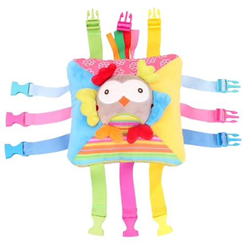 Reisespielzeug für Kleinkinder mit 6 Schnallenpaaren, Lernspielzeug mit Bienenmuster, Zahlen auf der Rückseite und integrierter Tasche, klingende Geschenke für Kleinkinder für die Feinmotorik, Le Reisespielzeug für Kleinkinder mit 6 Schnallenpaaren, Lernspielzeug mit Bienenmuster, Zahlen auf der Rückseite und integrierter Tasche, klingende Geschenke für Kleinkinder für die Feinmotorik, Le von HoveeLuty