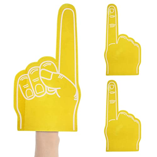 Riesiger Schaumstoff-Finger 45,7 cm Nummer 1 Schaumstoff-Hand Cheerleading Schaumstoff-Finger Formfinger Nr. 1 Schaumstoff-Ring Finger Schaumstoff-Hand für Sport Cheer Schule Sport Spiele Partyzubehör von HoveeLuty