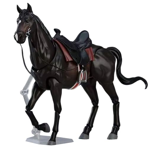 Spielzeugpferde, Pferdefiguren mit Sattel, Halfter und Führstrick, 20, 3 x 12, 7 cm, bewegliche Pferdestatue mit beweglichem Gelenk, realistisches und DIY-freundliches Spielzeug für Enthusiasten, sc Spielzeugpferde, Pferdefiguren mit Sattel, Halfter und Führstrick, 20, 3 x 12, 7 cm, bewegliche Pferdestatue mit beweglichem Gelenk, realistisches und DIY-freundliches Spielzeug für Enthusiasten, sc von HoveeLuty