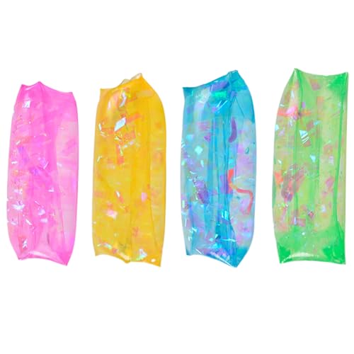 Water Wiggler, 4-teiliges Stressabbau-Wasserschlangenspielzeug, 4-farbiges TPR-Quetschspielzeug mit Band innen, weich, kühl, elastisch, 13 x 6 cm, Stressspielzeug für Kinder und Erwachsene, Wasse Water Wiggler, 4-teiliges Stressabbau-Wasserschlangenspielzeug, 4-farbiges TPR-Quetschspielzeug mit Band innen, weich, kühl, elastisch, 13 x 6 cm, Stressspielzeug für Kinder und Erwachsene, Wasse von HoveeLuty