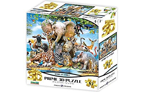 Howard Robinson hr13583 63-teiliges Super 3D Kinder Puzzle – African Smile von Howard Robinson