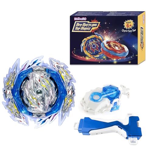 Hozuumo Bey Arena Battling Top Blade Burst Set, 4D Metal Fusion Kampfkreisel mit B-184 Launcher, Bey Starter Blade Set, Spielzeug Geschenksets für Kinder-10 von Hozuumo