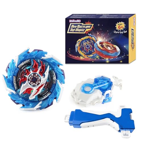 Hozuumo Bey Arena Battling Top Blade Burst Set, 4D Metal Fusion Kampfkreisel mit B-184 Launcher, Bey Starter Blade Set, Spielzeug Geschenksets für Kinder-10 von Hozuumo