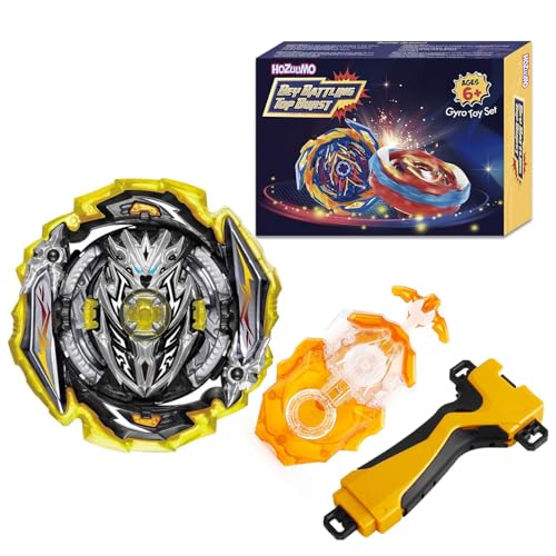 Hozuumo Bey Arena Battling Top Blade Burst Set, 4D Metal Fusion Kampfkreisel mit B-184 Launcher, Bey Starter Blade Set, Spielzeug Geschenksets für Kinder-11 von Hozuumo