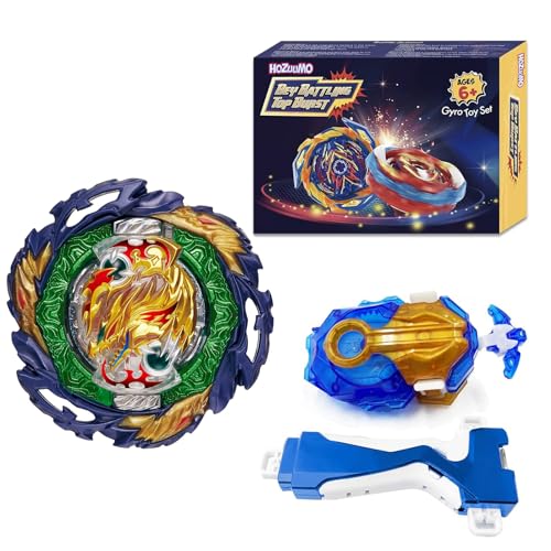 Hozuumo Bey Arena Battling Top Blade Burst Set, 4D Metal Fusion Kampfkreisel mit B-184 Launcher, Bey Starter Blade Set, Spielzeug Geschenksets für Kinder-11 von Hozuumo