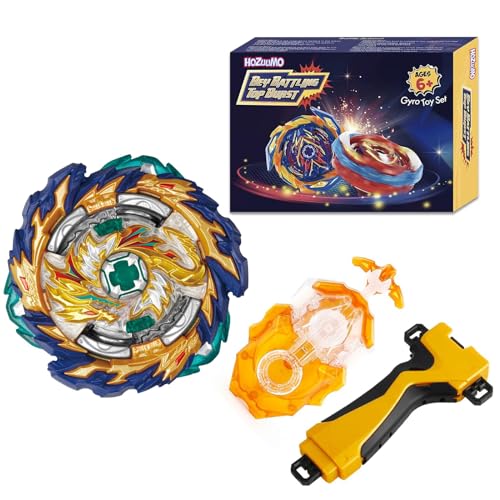 Hozuumo Bey Battling Tops Brust Turbo Starter Set, 4D Metall Fusion Kampfkreisel, Bey Arena Blade Spinning Tops mit Launcher, Geschenk-Sets für Kinder,1-29 von Hozuumo