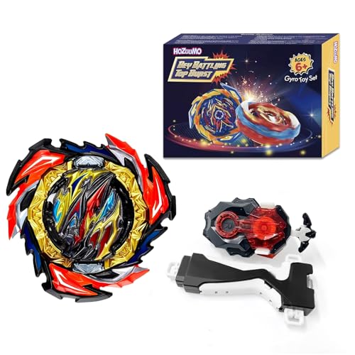 Hozuumo Bey Arena Battling Top Blade Burst Set, 4D Metal Fusion Kampfkreisel mit B-184 Launcher, Bey Starter Blade Set, Spielzeug Geschenksets für Kinder-12 von Hozuumo