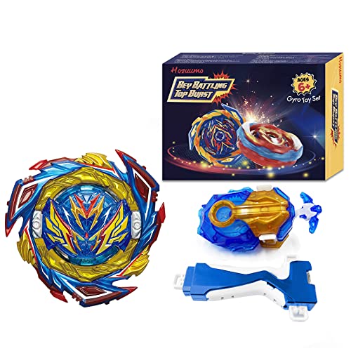 Hozuumo Bey Arena Blade Burst Turbo Set, 4D Metall Fusion Kampf Kreisel mit Battling Top B-184 Launcher, Geschenk-Sets für Kinder ab 6 Jahren-B01 von Hozuumo