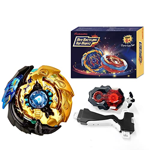 Hozuumo Bey Arena Blade Burst Turbo Set, 4D Metall Fusion Kampf Kreisel Mit Battling Top B-184 Launcher,Geschenk-Sets für Kinder von Hozuumo