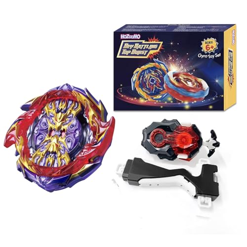 Hozuumo Bey Battling Tops Brust Turbo Starter Set, 4D Metall Fusion Kampfkreisel, Bey Arena Blade Spinning Tops mit Launcher, Geschenk-Sets für Kinder,1-27 von Hozuumo