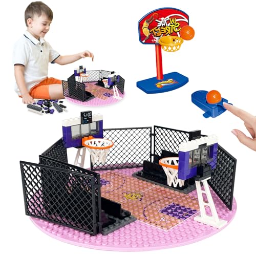 Hpbaggy 85 Teiles Building Block Bildung Spielzeug und Sets von 2 Basketball Ständer Bausteine,für Basketball Court Baseplates 4" X 10" für Basketball Spiel kompatibel (Basketball Playset). von Hpbaggy