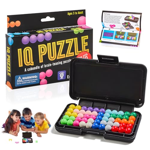 Puzzlespiele für Kinder,Iq Puzzle | Iq Spiele,Puzzle Game mit 120 Arten von Herausforderungen,3D Logikspiele zur Entspannung und Dekompression,Knobelspiele für Kinder Ab 8 Jahre und Erwachsene von Hpbaggy