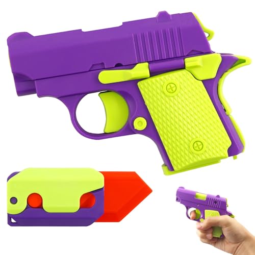 Spielzeugpistolen mit Fingerspitzen, 2 Stück Sensory Toys Stress Relief Toy,Autismus Spielzeug,Fidget Sensory Toys,3D-Drucken Zappelmesser Spielzeug,Rettich Knife Toy,Zappelspielzeug für Erwachsene von Hpbaggy