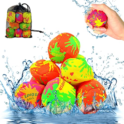 Wasserball,8 Stück Wasserbomben Wiederverwendbare,Wasserbomben Set Splash Bälle,Wasserbomben Bälle,Bälle ein Spiel für Wasserspaß,Splash Ball Wasser Ballon,Wiederverwendbare Wasser Ball von Hpbaggy