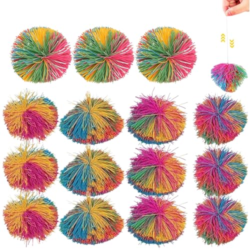 15 pcs taktile sensorische Spielzeuge, sensorische Bälle 3 Zoll kreatives lustiges Spielzeugkugeln weiche Regenbogen Taktile sensorische Spielzeuge umweltfreundlich für Kinder Stress und Angstlinderg von Hperu