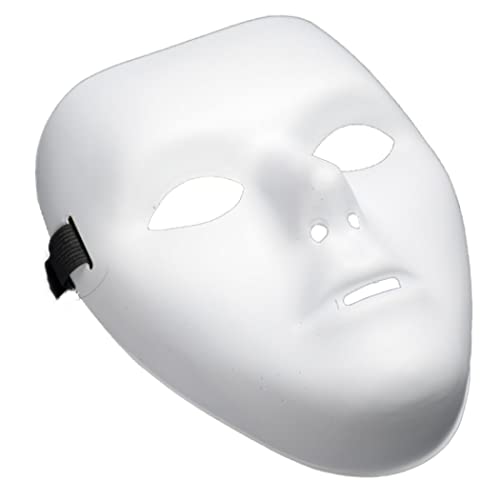 1pc Halloween -Maske, weiße Maskerade Maske Vollgesichtsmaske DIY leere Gesichtsmasken Mal Masken Kunst Cosplay -Masken für Party von Hperu