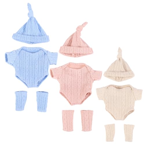 3 Set Puppen Kleidung für 7,9 Puppenweiche Babypuppenkleidung 3 Farben Hautfreundliche Wiederverwendbare Puppen -Outfits für Neugeborene Mädchen Jungen, Babypuppenkleidung von Hperu