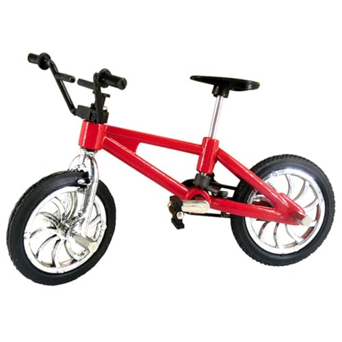 Fingerrad, Mini -BMX -Fahrrad 4.1x2,8 'Realistisches Leichtmetallfinger -Fahrrad mit authentischem Details sammelbares Miniatur -Spielzeugbike für Puppenhäuser und Foto -Requisiten, Spielzeugbike von Hperu