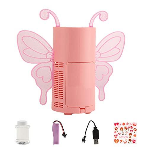 Hperu Bubble Blower Bubble Machine Butterfly Automatische Bubble Maker mit Lösungen Bubble Blower -Spielzeug mit LED, Musik für Kleinkinder Geburtstagsfeier 13 Löcher von Hperu