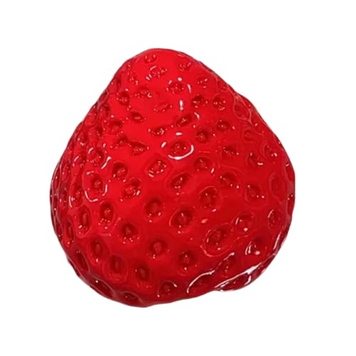 Hperu Erdbeer -Stress -Ball handgefertigtes Silikon -Stress -Entlastung Spielzeug Dessert Erdbeeren Zappeln Spielzeug süße Obstkribusspielzeug für Angst Entspannung von Hperu