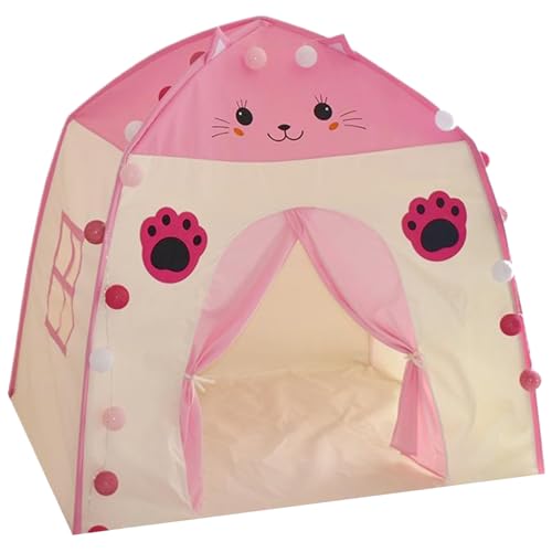 Hperu Fairy Playhouse Zelt Prinzessin Castle Fairy Playhouse 51 x 39 x 51 Zoll Tipee Zelt für Kinder Süßes Indoor -Spiel Zeltgeschenk für Mädchen & Jungen Urlaub Geburtstag, Style1 von Hperu