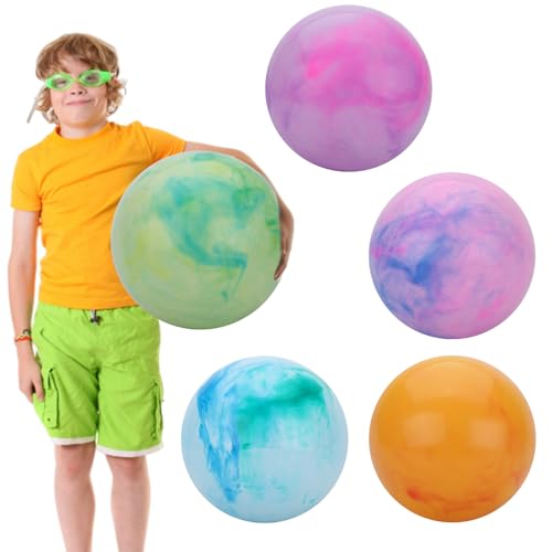 Hperu Kick Ball Bouncy Bälle aufblasbarer Kickball hüpfende sensorische Bälle für Park Backyard Beach 18 Zoll 5pcs von Hperu