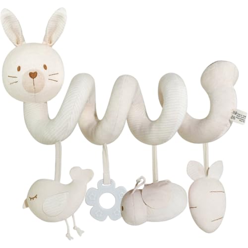 Hperu Kinderwagen Spielzeug, spiralpolkle Elefant-Krippenspielzeug, quietschende frühe Bildungssusse für Neugeborene 0-6 Monate Hperu Kinderwagen Spielzeug, spiralpolkle Elefant-Krippenspielzeug, quietschende frühe Bildungssusse für Neugeborene 0-6 Monate von Hperu