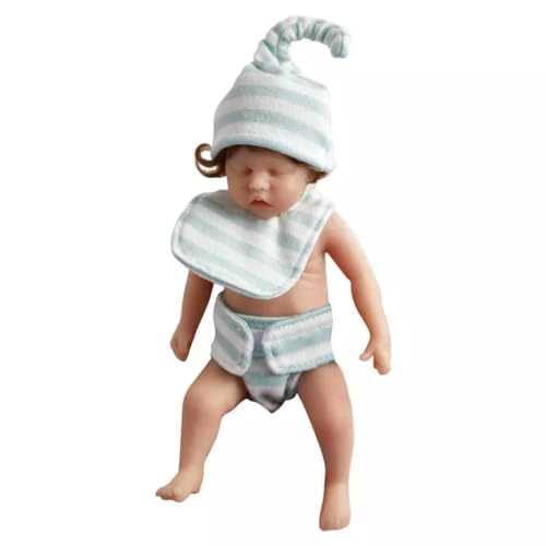 Hperu Mini Babypuppe Realistische Miniatur wiedergeboren von Hperu