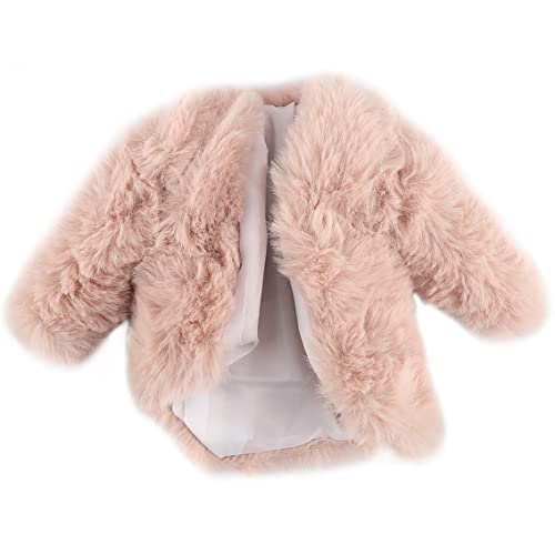 Hperu Puppenjacke, Puppenkleidung Wintermantel Plüsch warme Jacke weiche Top Langarm Outfit -Accessoires für 29 cm Puppe von Hperu