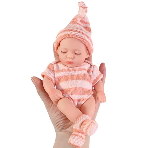 Hperu Realistische Babypuppen für 4-6 Kinder realistische Babypuppen abnehmbare Gelenke Baby Boy Doll für Bithday Geschenk, 7,5x3.9 von Hperu