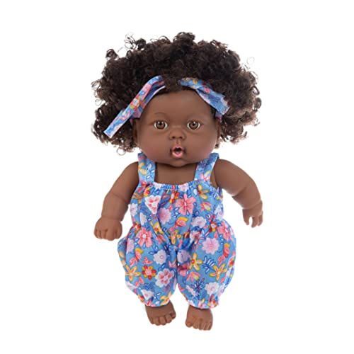 Hperu Schwarz wiedergeboren, Schwarze Babypuppen 7,87 Zoll African American Babypuppe bewegliche gemeinsame lebensechte Schwarze Wiedergeborene für Kindergeschenke Festivals Style 6 von Hperu