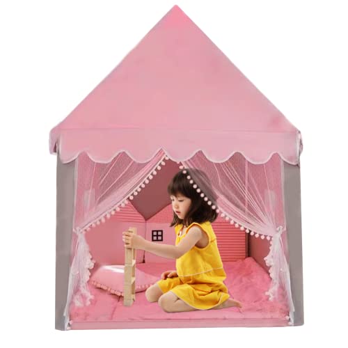 Kinder Spielen Haus Kid Kinderspiel Zelt für Mädchen Prinzessin Schloss Spiel Zelt Kinder Spielen Haus Häuser im Freien Girls Tent House für Mädchen Geschenk von Hperu