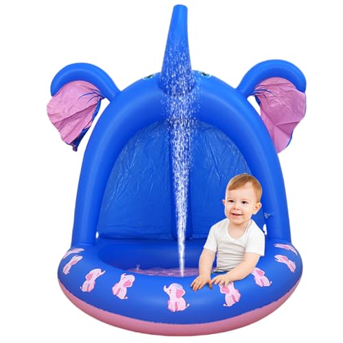 Hperu Kinder Splash Pad für außen, Cartoon Elefantenform aufblasbare Anti -Slip -Dicke -Baby -Pool für Sommer im Freien Garten Wasser. Hperu Kinder Splash Pad für außen, Cartoon Elefantenform aufblasbare Anti -Slip -Dicke -Baby -Pool für Sommer im Freien Garten Wasser. von Hperu