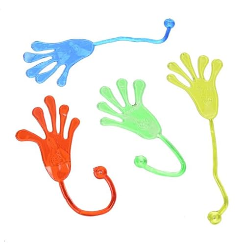 Partybevorzugungen Glitzer klebriger Hände dehnbar Klettern Palms Mini Sticky Toys Geschenke für Kinder Geburtstagsfeier 40pcs von Hperu