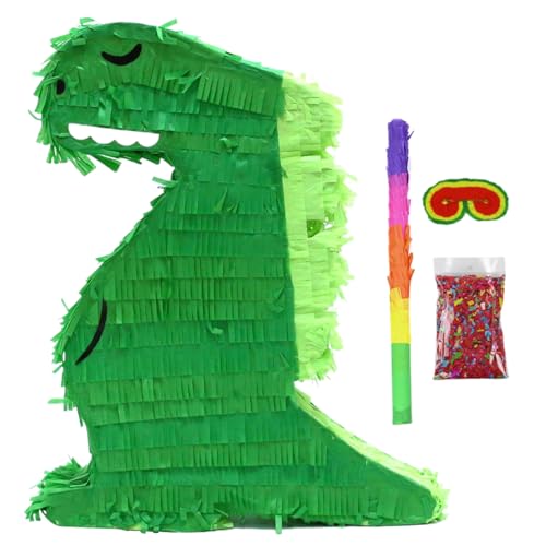 Pinatas für Geburtstagsfeier Dinosaurier Piñata mit Plastikstäbchen, Papierblindzeuge und Konfetti, Pinatas für Geburtstagsfeier -Spielzimmer Aktivitäten Dinosaurier -Party -Dekoration von Hperu