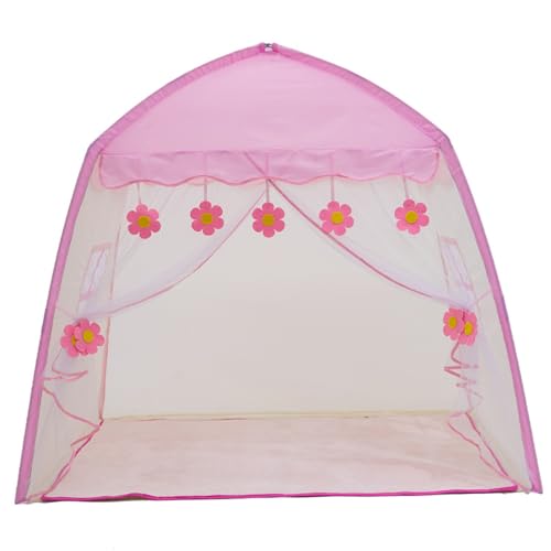 Spielen Sie Zelte für Mädchen, Prinzessin Castle Playhouse Fairy Traumartige, atmungsbezogene Indoor-Kinderzelt 51x39x47 in Pop-up-Teepee-Zelt für Kinder, Mädchen und Jungen im Alter von 1-12 Jahren von Hperu