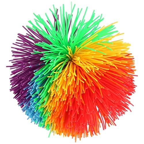 Spielzeugschnurkugeln, Stress Rainbow Bunte sensorische Spielzeugballform Silikon -Bauspielzeugkugeln von Hperu