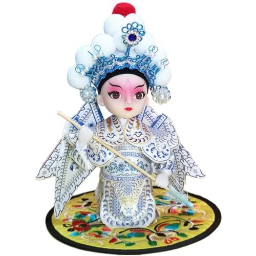 Hrippy Chinesische Traditionelle Peking-oper-Puppen, Desktop-Ornament, Yang Zongbao-Modell, Ornamente, Opern-platzierungen, Maskottchen, Souvenir, Geschenk von Hrippy