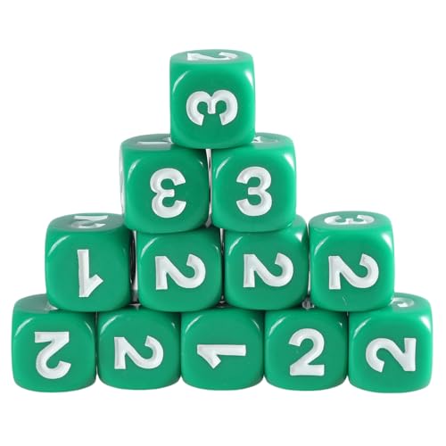 13mm Sechs Sided Dices Acryl Spiel Dices Klassenzimmer Farbenfrohe Unterricht Dices Pädagogische Zählung Spielzeugmathematik Lernwerkzeug von Hrtyvhin