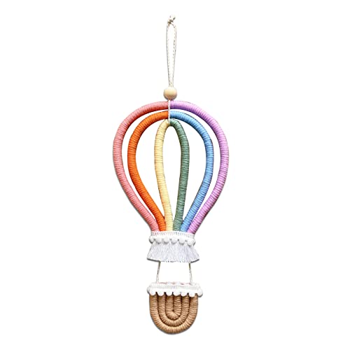 Hrtyvhin Gewebte Heißluftballon Regenbogen Anhänger Hängende Charm Party Dekoration Für Kinder Mädchen Jungen Party Dekoration Geschenk von Hrtyvhin