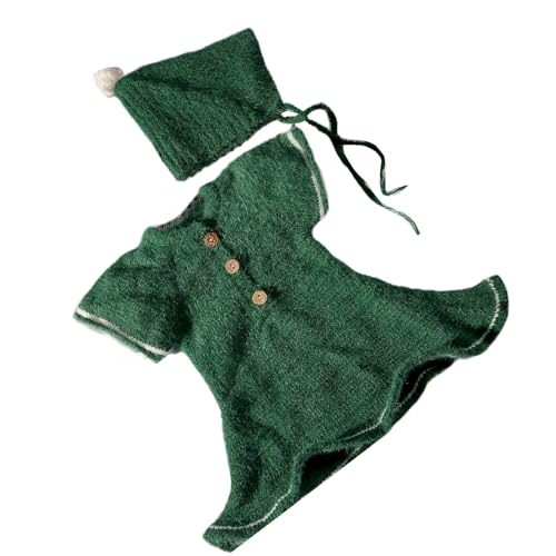 Hrtyvhin Handgefertigte Häkeln Weihnachtsmann Kostüm Für Neugeborene Baby Stricker Und Set Für Weihnachtsfoto Requisiten von Hrtyvhin